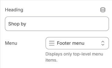 footer menu block